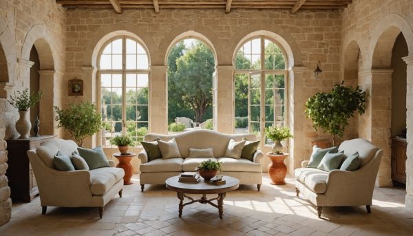 Les assises confortables pour un salon provençal chic